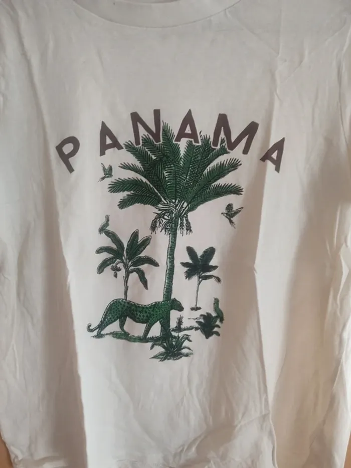 T shirt femme Primark Panama taille M - photo numéro 2