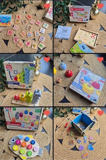 Lot jeux en bois