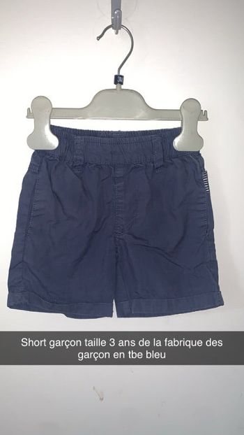 Short garçon taille 3 ans