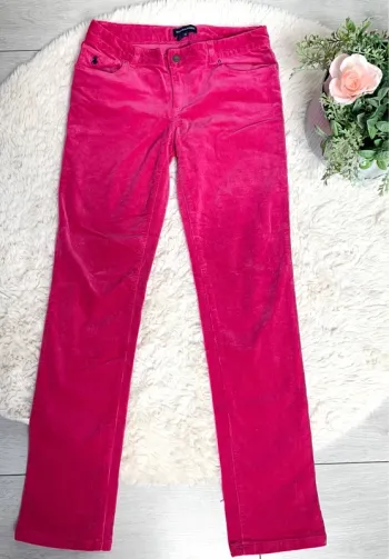 Pantalon rose fushia velours Ralph Lauren