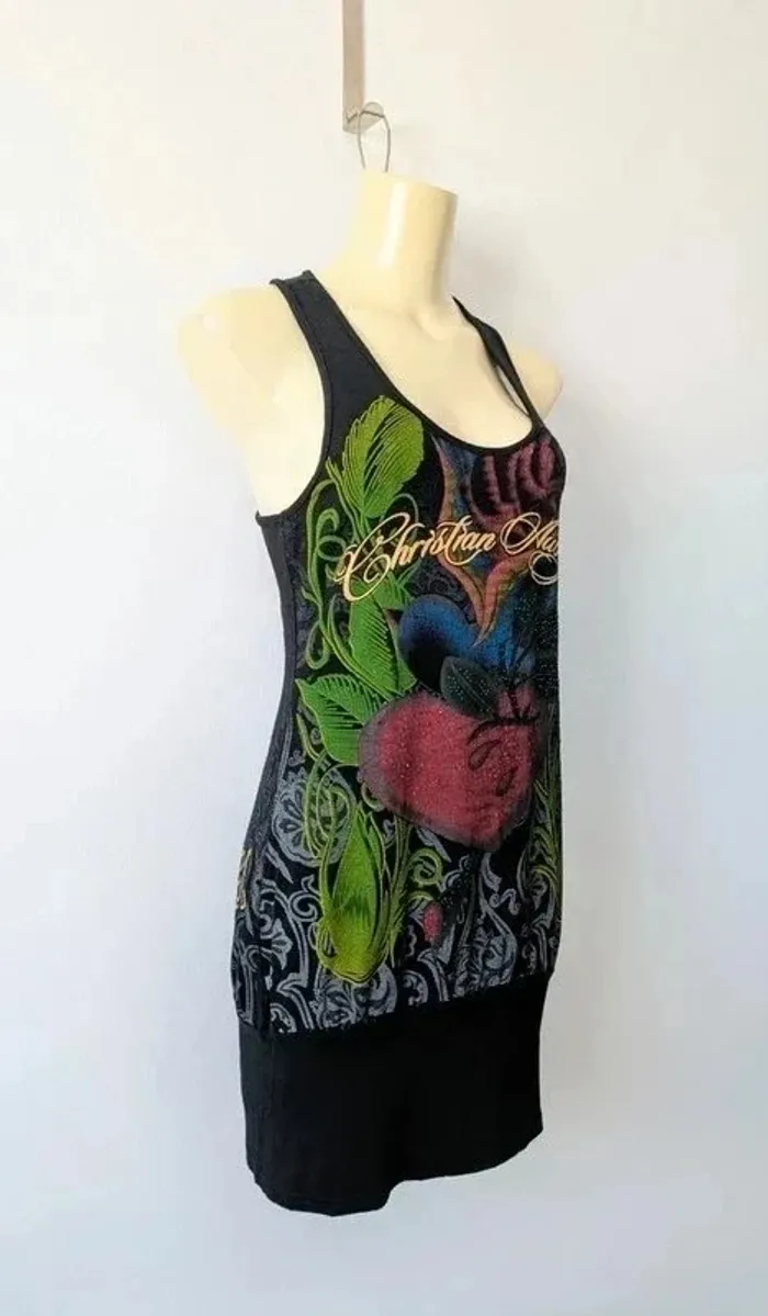 Robe tunique d'été - Ed Hardy by Christian Audigier - taille M - photo numéro 3
