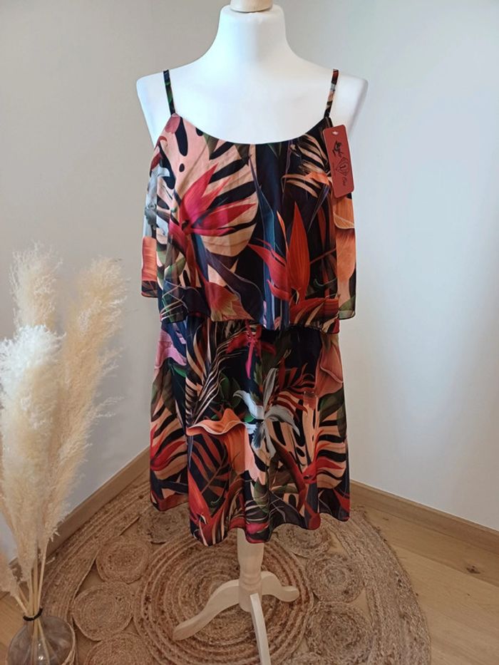 Robe fluide à motifs Number One taille S 36