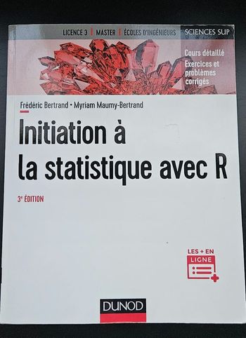 Manuel d'initiation au logiciel R - Statistiques et programmation