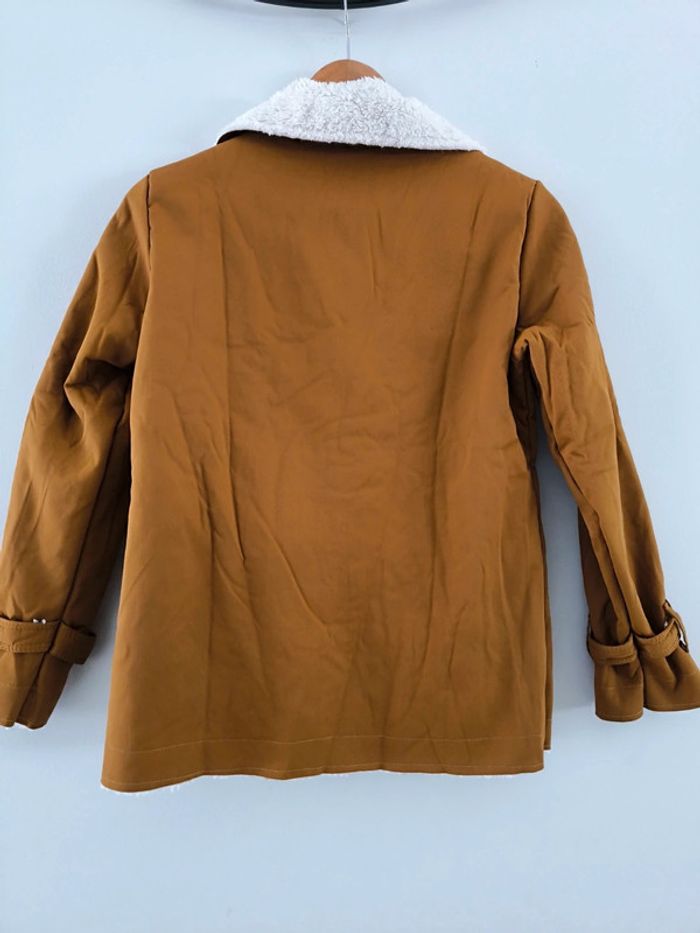 Veste marron avec intérieur teddy Taille S Neuve sans étiquette - photo numéro 3