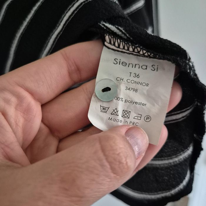 Chemise à rayures noir et blanc - Sienna Si - Taille S : 36 - 38 - photo numéro 5