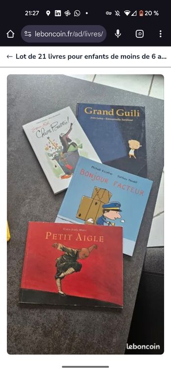 Lot de livres ecole des loisirs