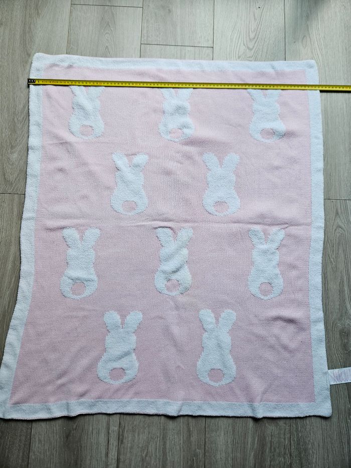 Couverture bébé rose et blanc - photo numéro 4
