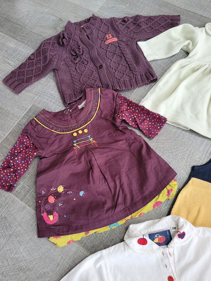 Lot vêtements fille hiver 3 mois 60 cm - photo numéro 3