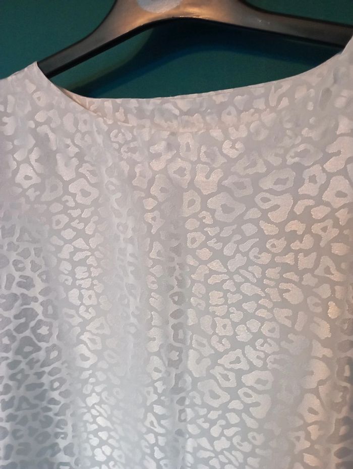 Blouse satin blanc - photo numéro 3