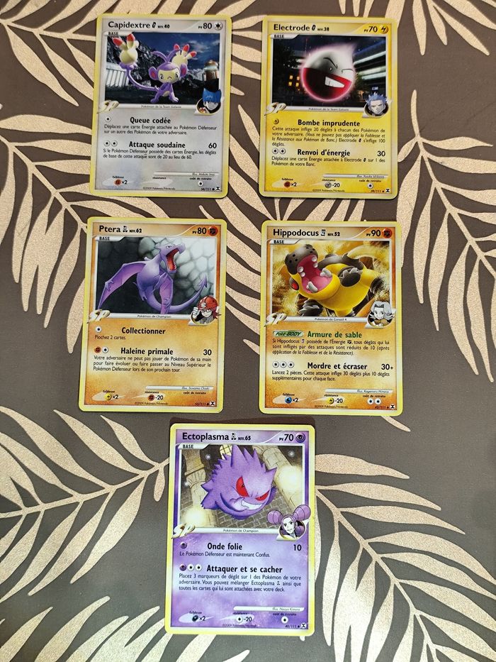 Lot cartes Pokémon SP Bloc Platine - Rivaux Émergeants 2009