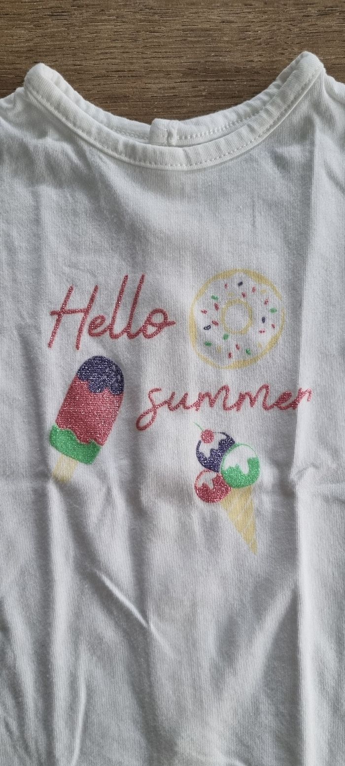 T-shirt MC 9 mois 🍩🍦 - photo numéro 2