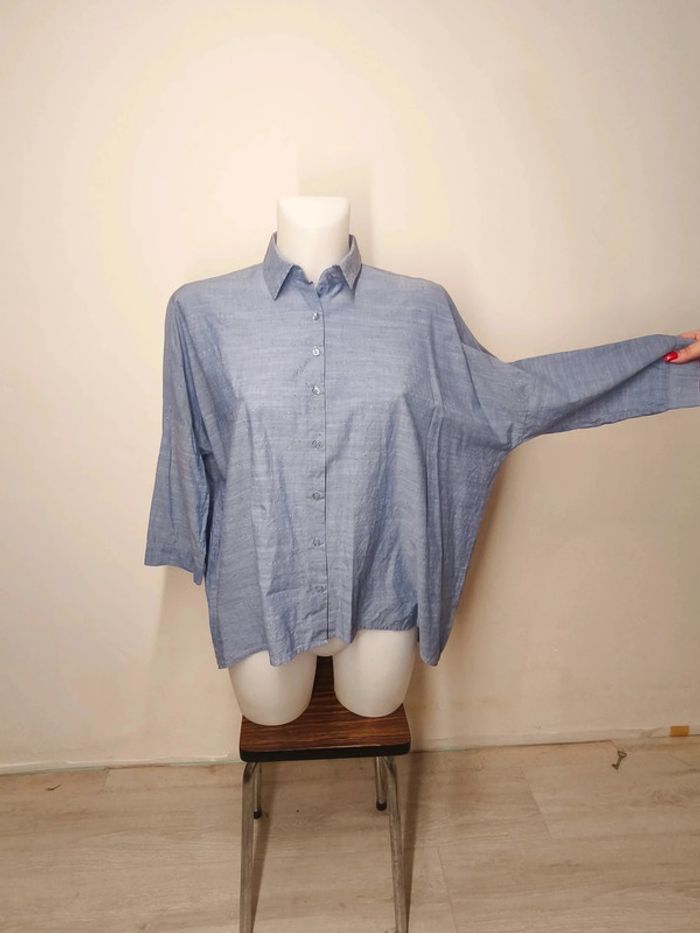 Chemise Zara Basics Z1975 Femme Taille S Bleu - photo numéro 2