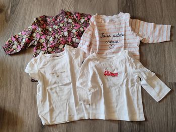 Lot de 3 haut bébé - 3 Mois