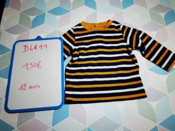 D4611 - tee-shirt garçon 12 mois