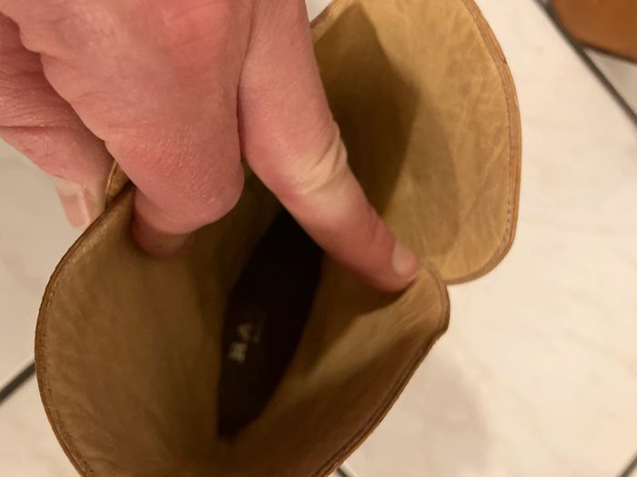 Boots camel en cuir taille 38 made in italy - photo numéro 6