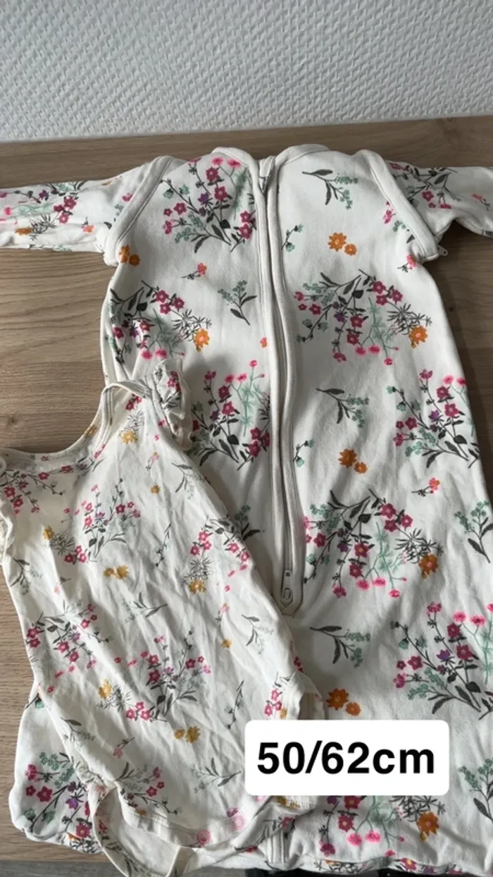 Gigoteuse + body 50/62cm