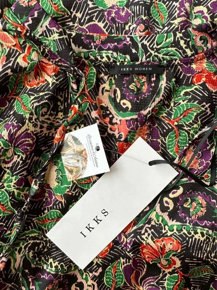 Belle robe fluide et légère à imprimé floral, taille 34 - IKKS - photo numéro 9