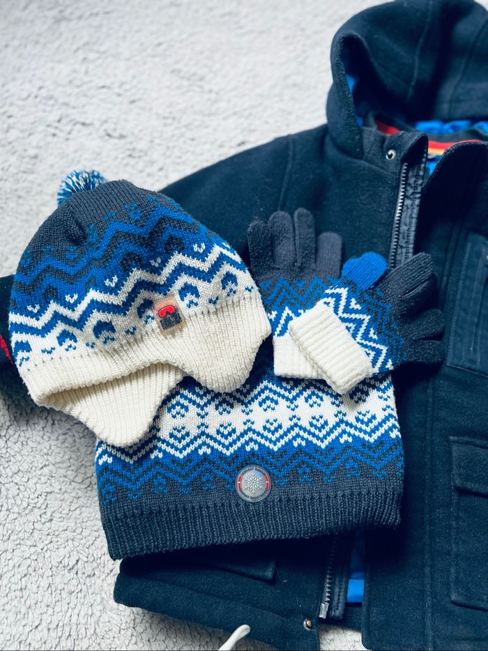 Ensemble manteau + bonnet + tour de cou + gants - photo numéro 7
