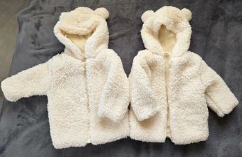 Vestes à capuche doublée polaire (lot de 2)