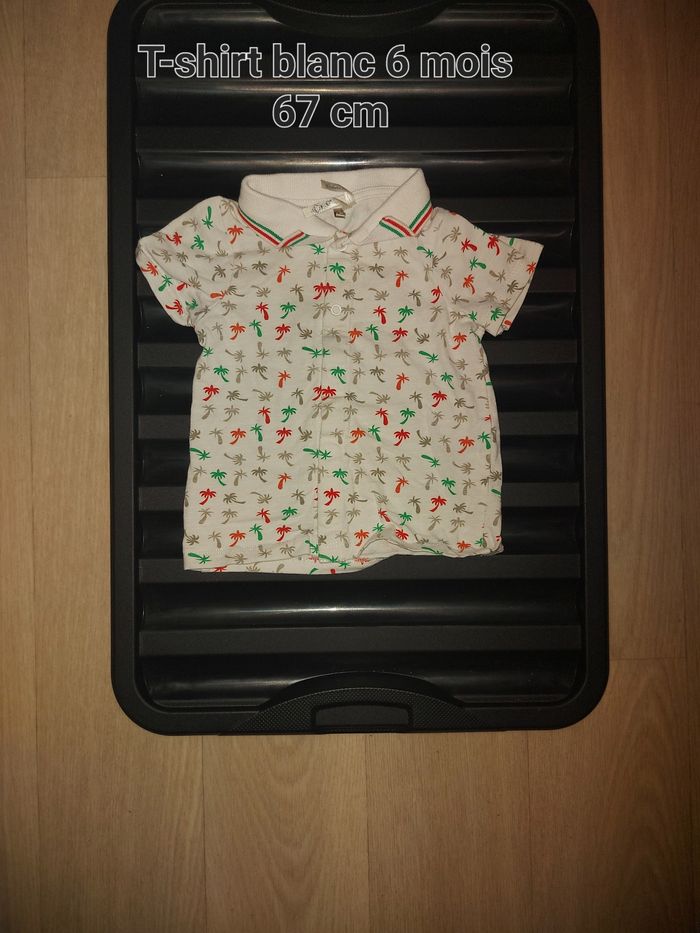 Polo blanc 6 mois 67 cm