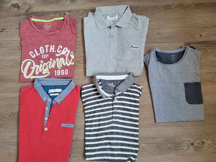 Lot polo et tee-shirt S