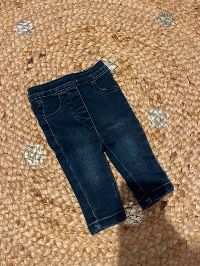 Pantalon jean 6 mois bébé fille Orchestra