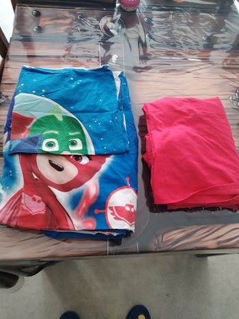 Housse de couette lit 1 place pyjamasque 