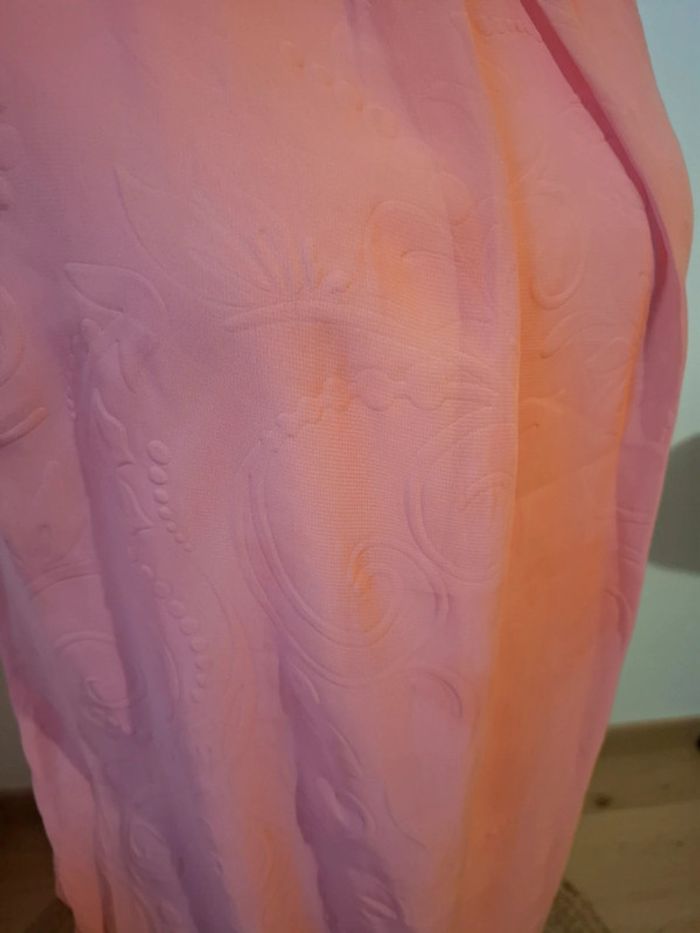 Robe fluide à motifs rose/corail LC Waikiki taille M 38 - photo numéro 4