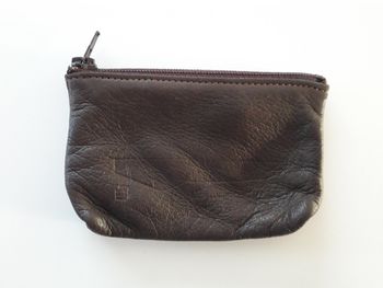 Porte monnaie porte clef en cuir