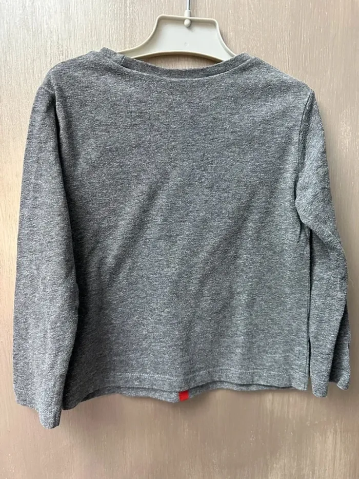 T-shirt gris et rouge manche longue disney toy story 4 ans - photo numéro 7