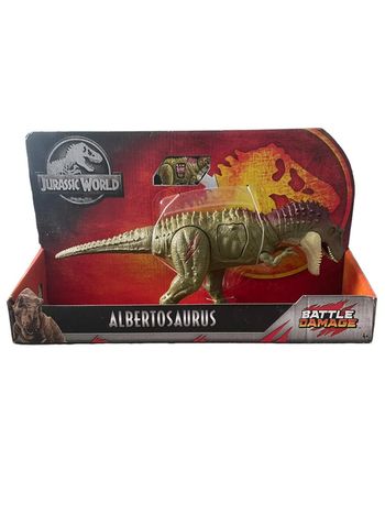 Figurine articulée Jurassic World Albertosaurus Battle Damage 32 cm Mattel neuf