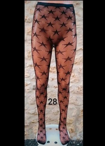 Collant résille fantaisie motif étoiles 🌟