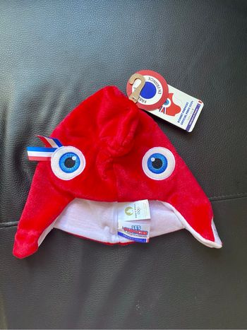 Bonnet phryges enfant 0-5 ans mascotte JO jeux olympiques paris 2024 chapeau