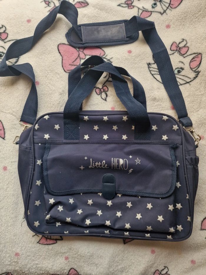 Sac a langer bleu nuit