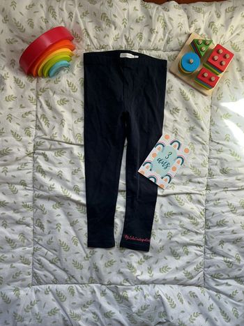 legging long bleu marine lulu castagnette 3 ans