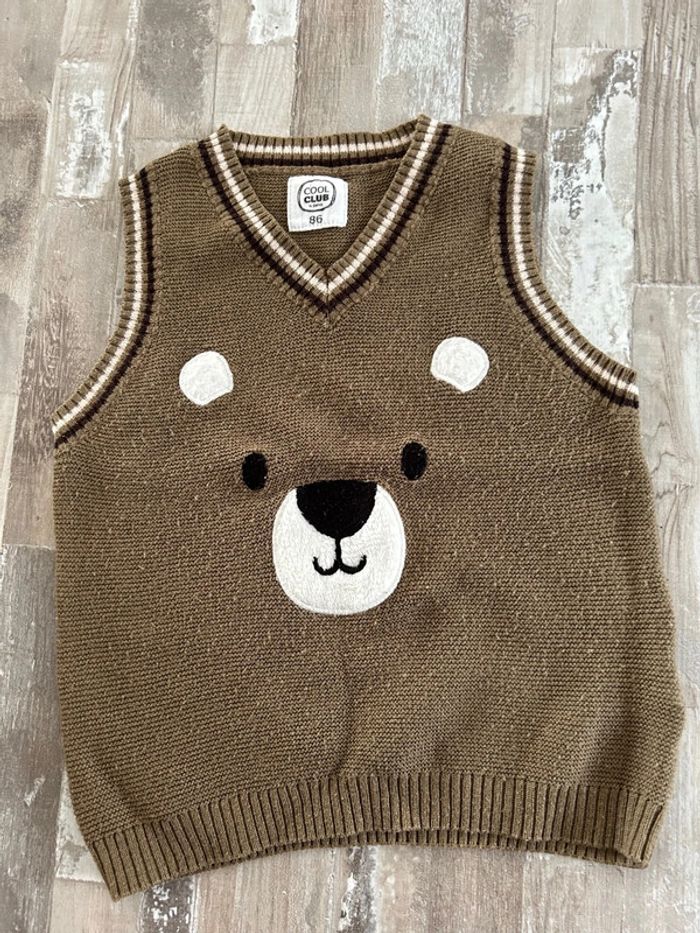 Gilet ours Cool Club T24 mois