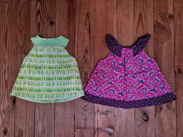 Lot de 2 tuniques pour bébé fille