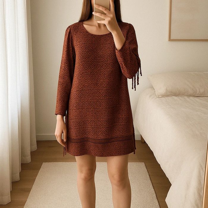 Robe de plage bohème franges taille M - boutique bohème
