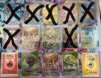 Lot de 6 cartes Pokémon très rares série 151 états NM