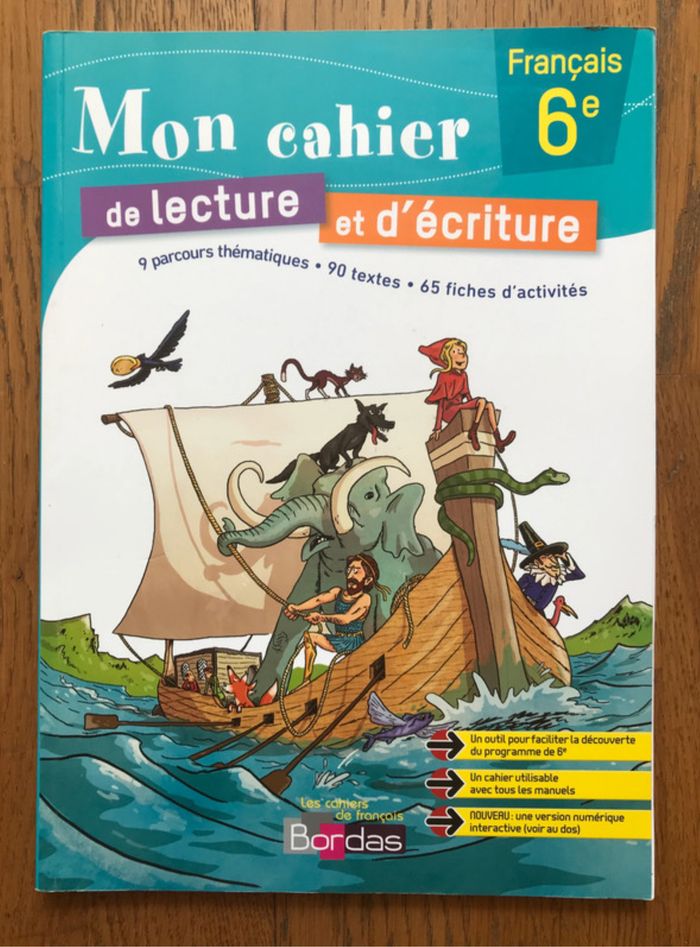 Français 6ème - Mon cahier de lecture et d’écriture - cahier de l’élève avec corrigés