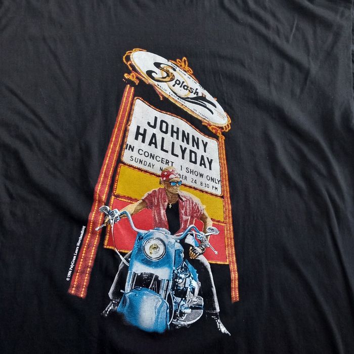 T-shirt noir homme imprimé "Johnny Hallyday" PolyGramm taille XL - photo numéro 3
