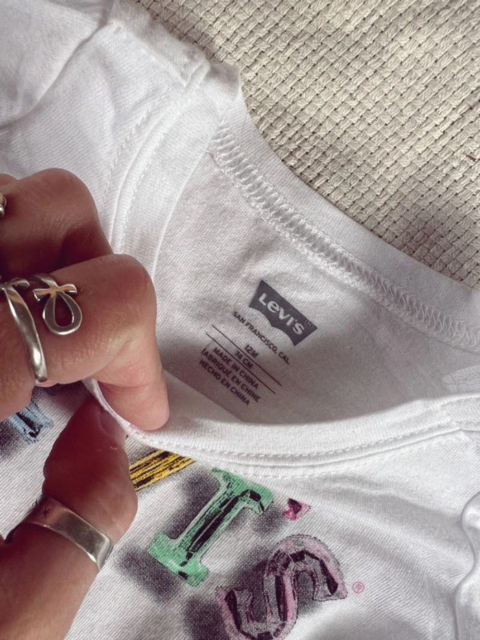 Ensemble levis jogging gris et blanc - photo numéro 4