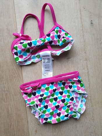 Maillot 2 pièces 6 mois coeur