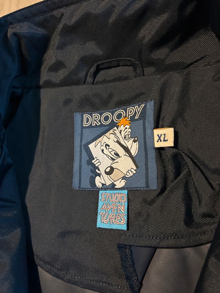 Veste imperméable brodée Studio Aventures Droopy - Bleu marine - Taille XL - Neuf - photo numéro 7