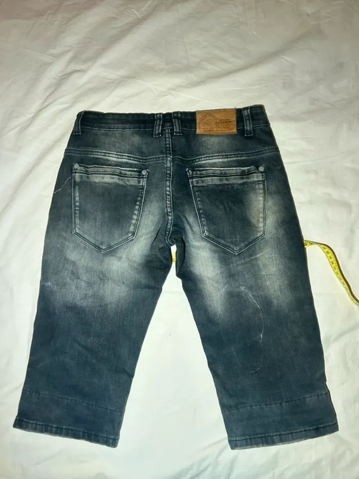 Short en jean jie sheng jeans Amsterdam riauw - photo numéro 7