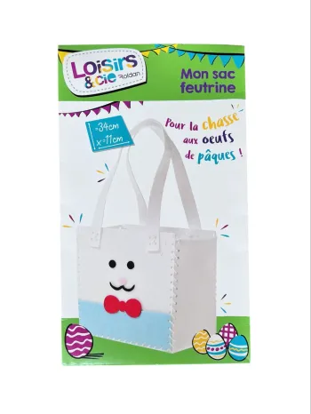 Sac feutrine à créer – Loisirs & Cie Roland - 34 x 11 cm Neuf