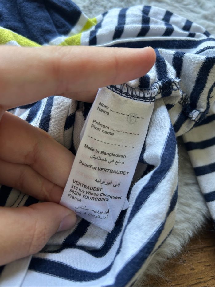 Haut manches longues rayé - 6 ans - Vertbaudet - photo numéro 4