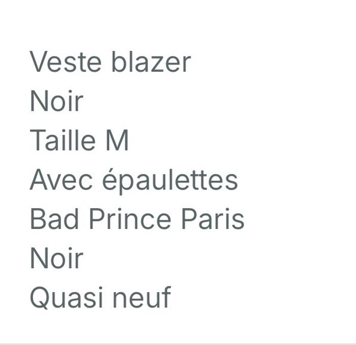 Blazer Bad Prince Paris - photo numéro 8