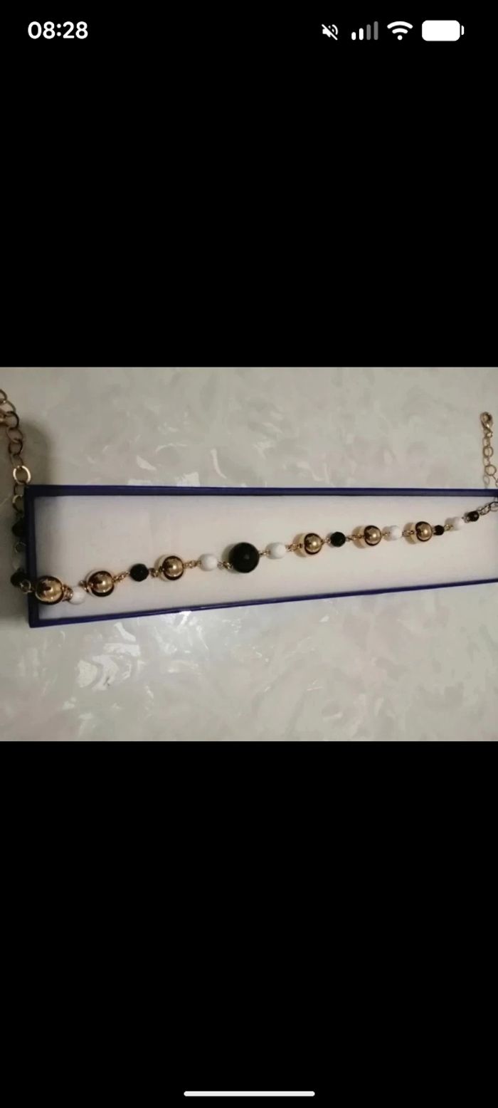 Magnifique parure vintage complète en plaqué or et perles. - photo numéro 5