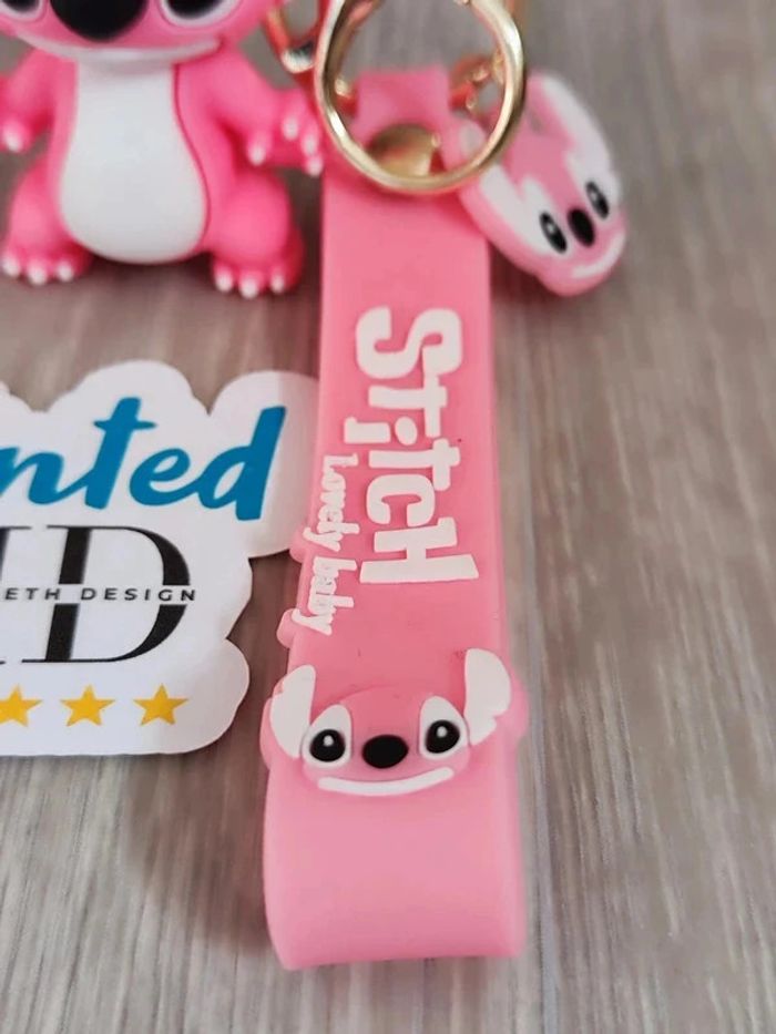 Porte clés Lilo & Stitch rose - photo numéro 4